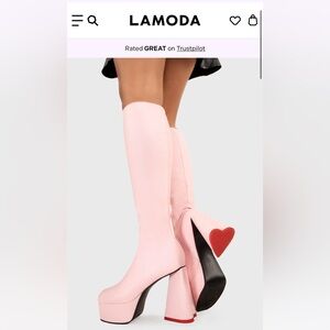 Lamoda SWEET TALKER PLATFORM KNEE HIGH BOOTS 💕